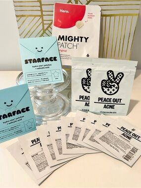 ✨ 70-Piece Acne Patch Bundle | Peace Out, Hero Mighty Patch & Starface | SEALED